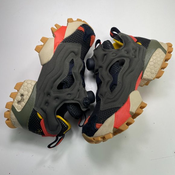 Reebok Shoes Youth Size 4 InstaPump Fury Trail‎ 'Poplar Green Black' - Picture 2 of 10